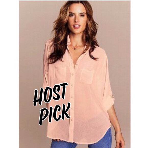 Victoria's Secret Tops - {{SALE}} NWOT Victoria’s Secret Boyfriend Shirt